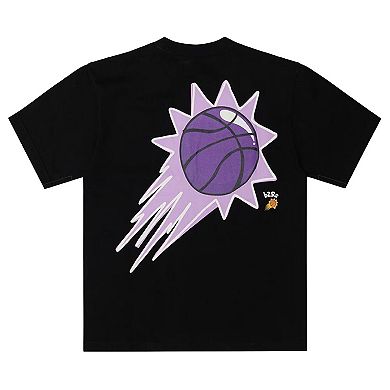 Men's b2Ss Black Phoenix Suns Bubble Flare Logo T-Shirt