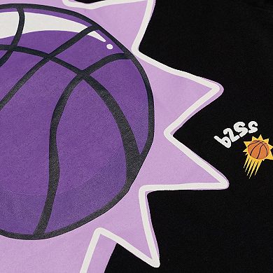 Men's b2Ss Black Phoenix Suns Bubble Flare Logo T-Shirt