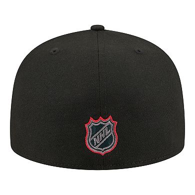Men's New Era Black Washington Capitals Color Pop 59FIFTY Fitted Hat