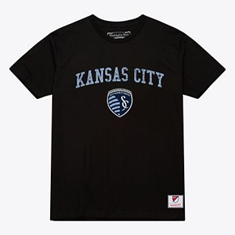 Men's Mitchell & Ness Black Sporting Kansas City City Pride T-Shirt