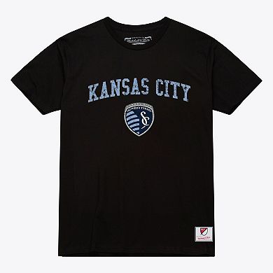 Men's Mitchell & Ness Black Sporting Kansas City City Pride T-Shirt