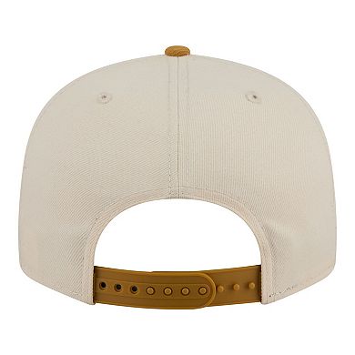 Men's New Era Cream/Tan Golden State Warriors Two-Tone Color Pack 9FIFTY Snapback Hat
