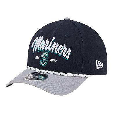 Men's New Era Navy/Gray Seattle Mariners Team Loyal 9FORTY M-Crown Adjustable Hat