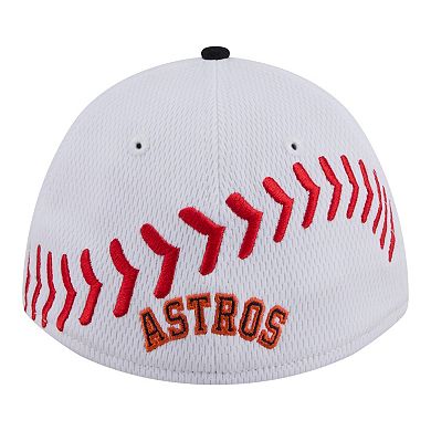 Toddler New Era White Houston Astros Baseball 39THIRTY M-Crown Adjustable Hat