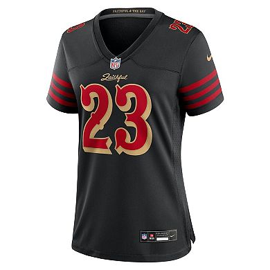 Women's Nike Christian McCaffrey Black San Francisco 49ers 2025 Rivalries Collection Game Jersey
