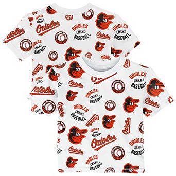 Toddler Outerstuff White Baltimore Orioles Run Down T-Shirt