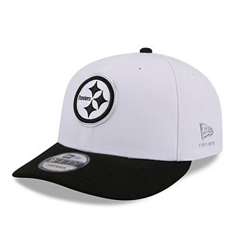 Men's New Era White/Black Pittsburgh Steelers 2026 NFL Draft Pre-Curved 9FIFTY Snapback Hat