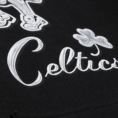 Men's Mitchell & Ness Black Boston Celtics Chrome Hoodie