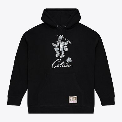 Men's Mitchell & Ness Black Boston Celtics Chrome Hoodie