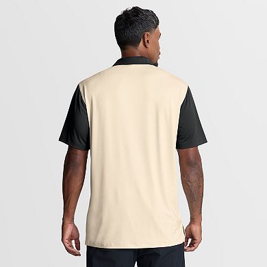 Men's Nike Natural/Black Oregon Ducks Vapor Primary Logo Dri-FIT Polo