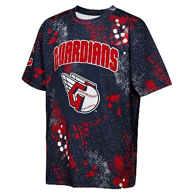 Youth Outerstuff Navy Cleveland Guardians Y2 Tech Stadium Lights T-Shirt