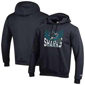 Men's Champion Black San Jose Sharks Powerblend Hoodie