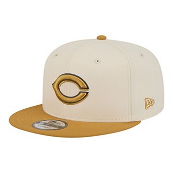 Men's New Era Light Beige/Khaki Cincinnati Reds 2-Tone Color Pack 9FIFTY Snapback Hat