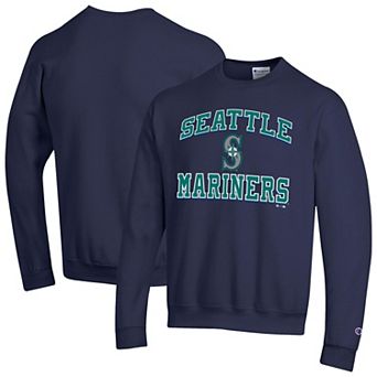 Men's Champion Navy Seattle Mariners Heart & Soul Powerblend Sweatshirt