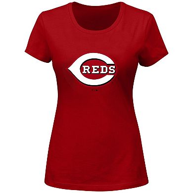 Women's Fanatics Elly De La Cruz Red Cincinnati Reds Plus Size Name & Number T-Shirt