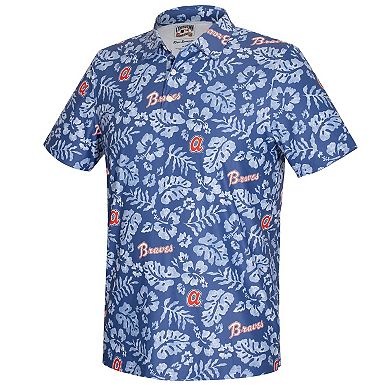 Men's Reyn Spooner Blue Atlanta Braves Cooperstown Pua Performance Polo