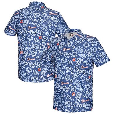 Men's Reyn Spooner Blue Atlanta Braves Cooperstown Pua Performance Polo