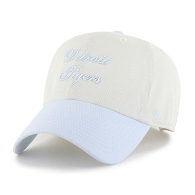 Women's '47 White/Light Blue Detroit Tigers Gelato Two-Tone Clean Up Adjustable Hat