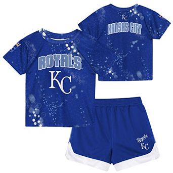 Toddler Outerstuff Royal Kansas City Royals Pinch Hitter T-Shirt & Shorts Set