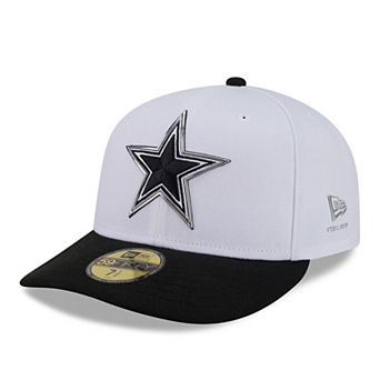 Men's New Era White/Black Dallas Cowboys 2026 NFL Draft Pre-Curved 59FIFTY Fitted Hat