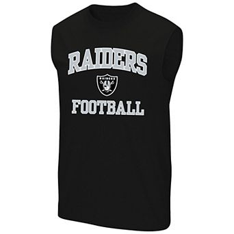 Men's Fanatics Black Las Vegas Raiders Big & Tall Hart & Soul Muscle Tank Top