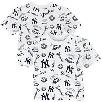 Toddler Outerstuff White New York Yankees Run Down T-Shirt