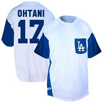 Men's Profile Shohei Ohtani White/Royal Los Angeles Dodgers Big & Tall Player Name & Number T-Shirt