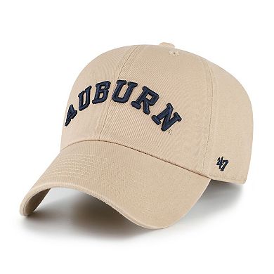 Men's '47 Khaki Auburn Tigers Vault Clean Up Adjustable Hat