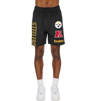 Men's New Era Black Pittsburgh Steelers Match Shorts