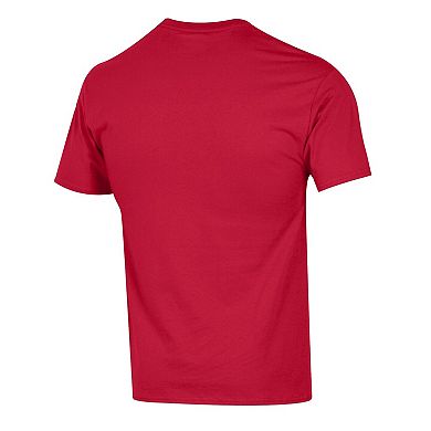 Men's Champion Red Montreal Canadiens Helmet T-Shirt