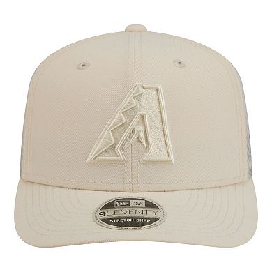 Men's New Era Light Beige Arizona Diamondbacks Color Pack 9SEVENTY Trucker Adjustable Hat