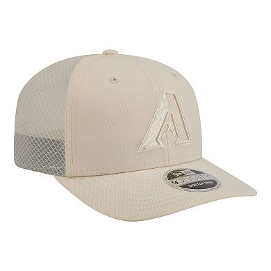 Men's New Era Light Beige Arizona Diamondbacks Color Pack 9SEVENTY Trucker Adjustable Hat