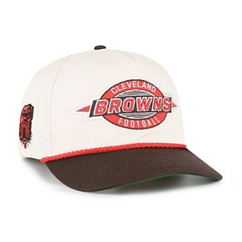 Men's '47 Natural Cleveland Browns Frame Out Two Tone Hitch Adjustable Hat