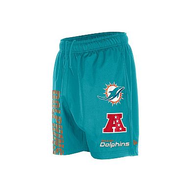 Men's New Era Aqua Miami Dolphins Match Shorts