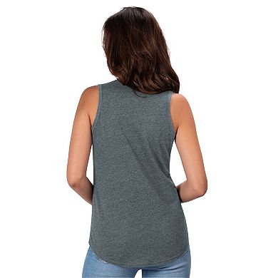 Women's Starter Heather Gray Tennessee Titans Playoff Tri-Blend Tank Top