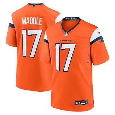Men's Nike Jaylen Waddle Orange Denver Broncos Game Jersey