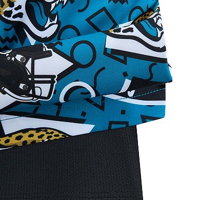 Men's Chubbies Teal Jacksonville Jaguars Game Day Fit Classic Lined Swim Trunks