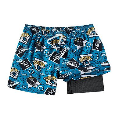 Men's Chubbies Teal Jacksonville Jaguars Game Day Fit Classic Lined Swim Trunks