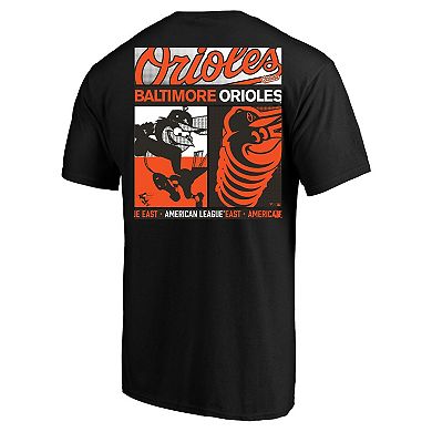 Men's Profile Black Baltimore Orioles Big & Tall Two-Sided Graphic T-Shirt