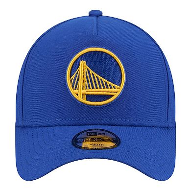 Youth New Era Royal Golden State Warriors 9FORTY A-Frame Adjustable Hat