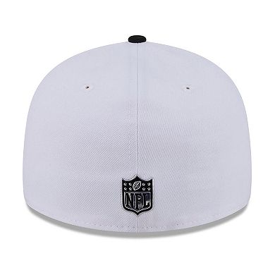 Men's New Era White/Black Minnesota Vikings 2026 NFL Draft Pre-Curved 59FIFTY Fitted Hat