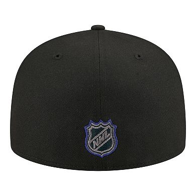 Men's New Era Black Tampa Bay Lightning Color Pop 59FIFTY Fitted Hat