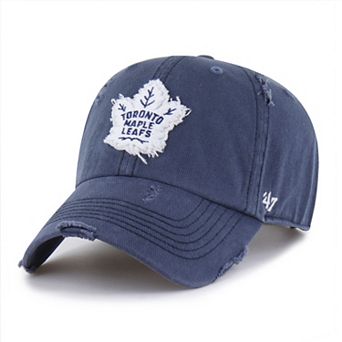 Men's '47 Navy Toronto Maple Leafs Weathered Clean Up Adjustable Hat