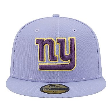 Men's New Era Light Purple New York Giants Lavender Bloom 59FIFTY Fitted Hat