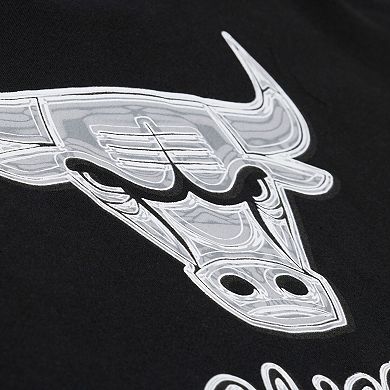 Men's Mitchell & Ness Black Chicago Bulls Chrome Hoodie