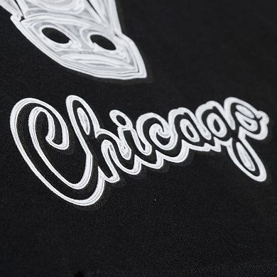 Men's Mitchell & Ness Black Chicago Bulls Chrome Hoodie
