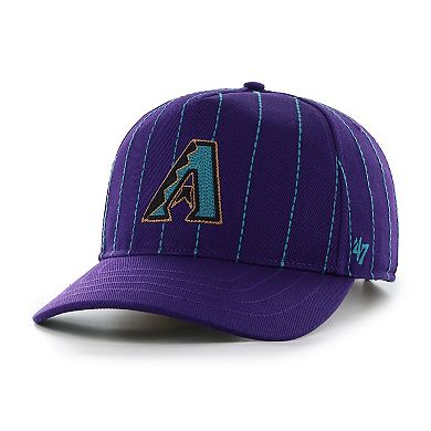 Men's '47 x Rawlings Purple Arizona Diamondbacks Pinstripe Hitch Adjustable Hat