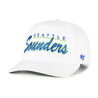 Men's '47 White Seattle Sounders FC Brushmark Hitch Adjustable Hat