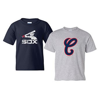 Youth Soft as a Grape Navy/Gray Chicago White Sox Cooperstown 2-Pack T-Shirt Set