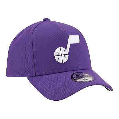 Youth New Era Purple Utah Jazz 9FORTY A-Frame Adjustable Hat